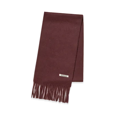 AURALEE Baby Cashmere Long Stole "Red Brown"
