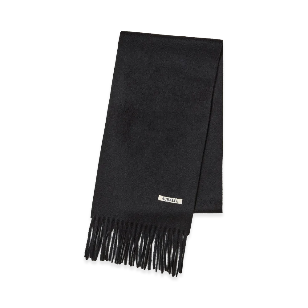 AURALEE Baby Cashmere Long Stole "Top Black"