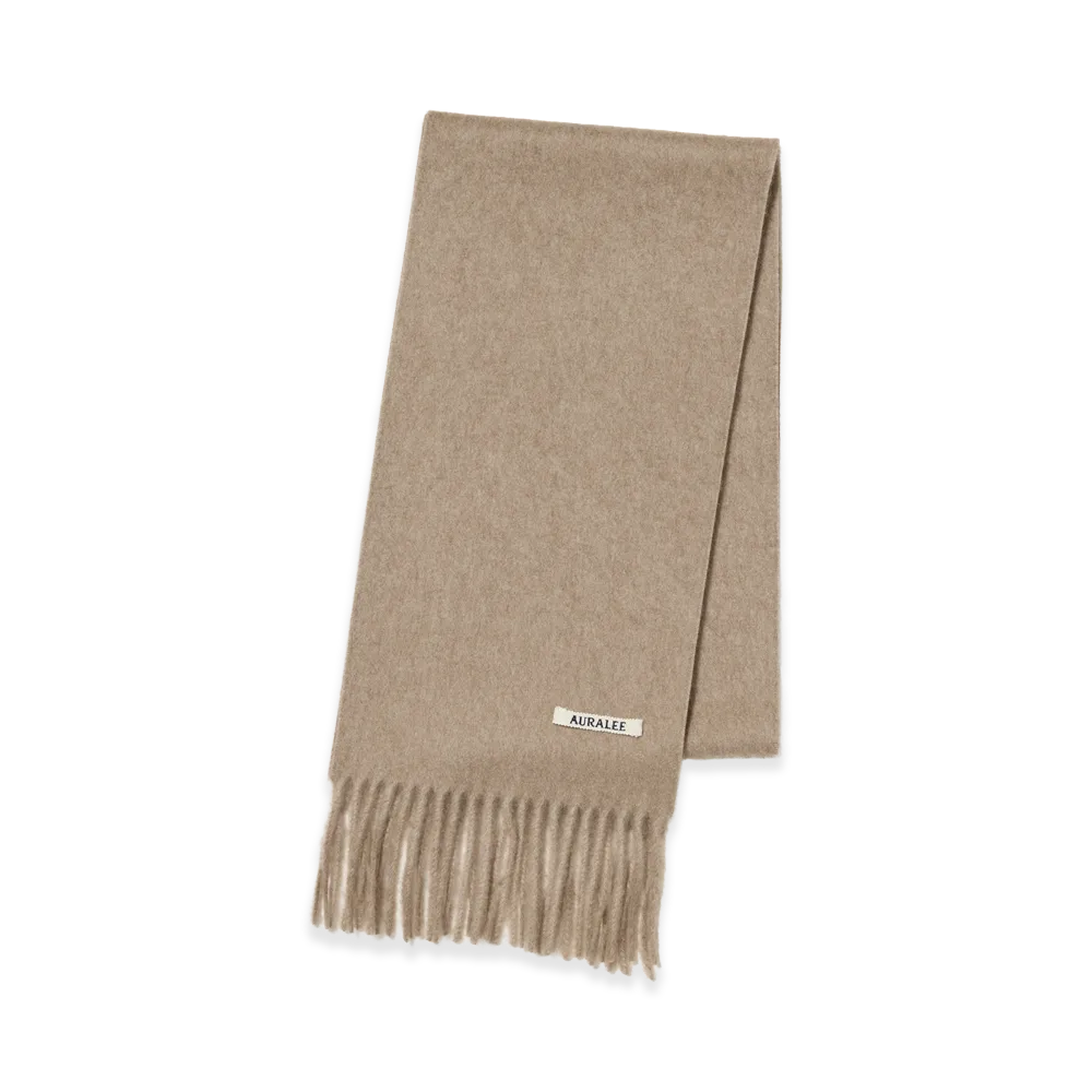 AURALEE Baby Cashmere Long Stole "Natural Brown"
