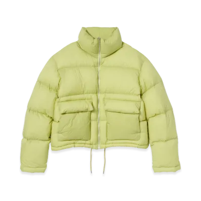 AURALEE Women's Super Light Nylon Ripstop Down Blouson "Light Lime"