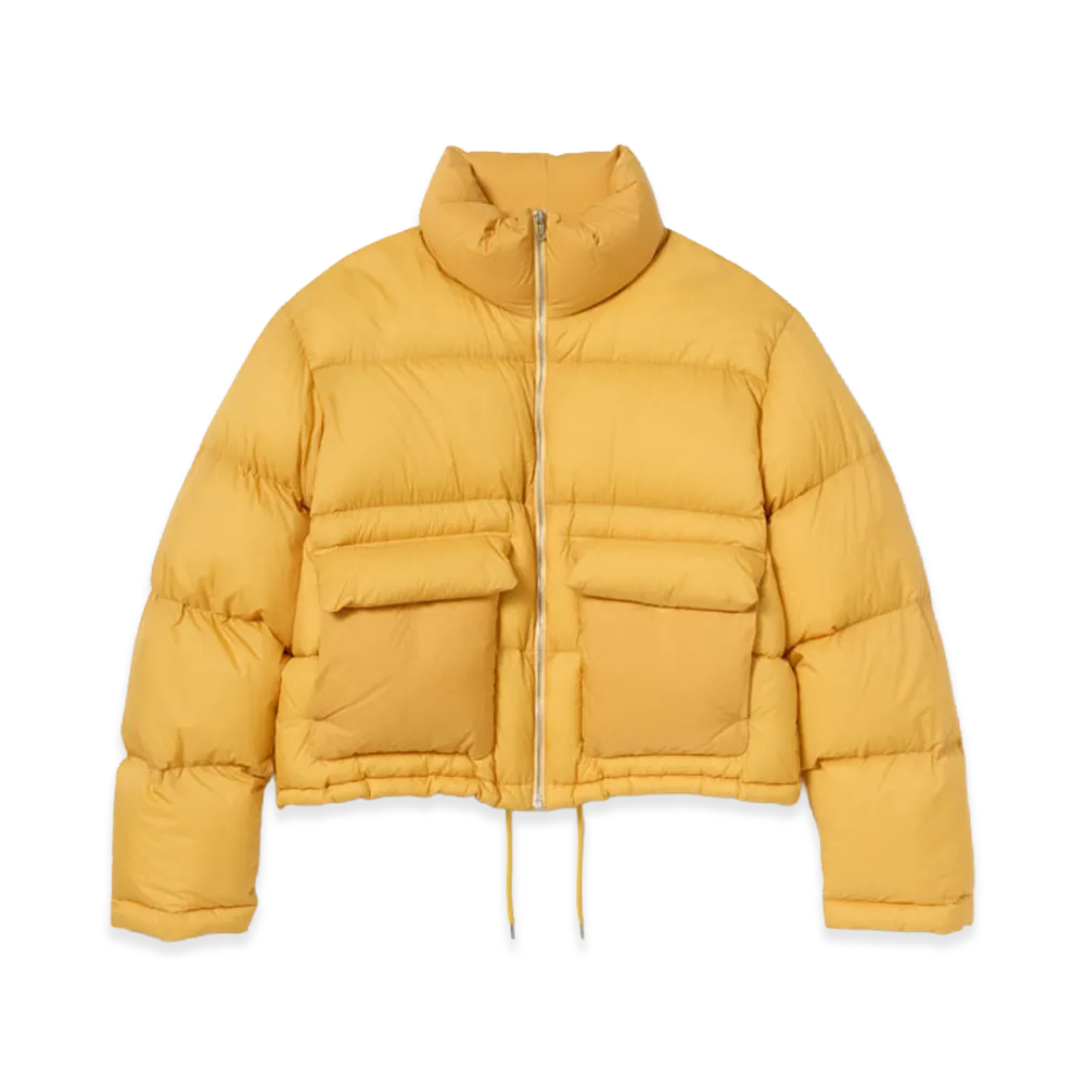 AURALEE Women's Super Light Nylon Ripstop Down Blouson "Light Orange"