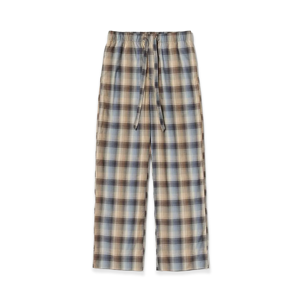 AURALEE x TEKLA Flannel Sleepwear Pants "Dawn Checks"