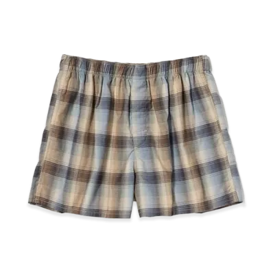 AURALEE x TEKLA Flannel Sleepwear Boxer Shorts "Dawn Checks"
