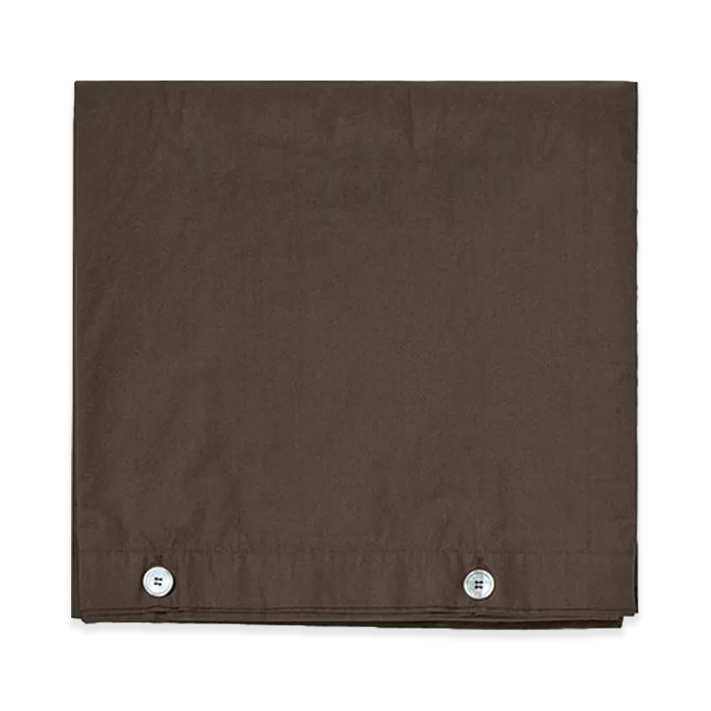 AURALEE x TEKLA Percale Bedding Duvet Cover "Soil Brown"