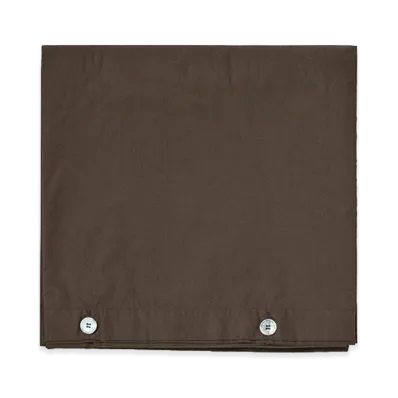 AURALEE x TEKLA Percale Bedding Duvet Cover "Soil Brown"