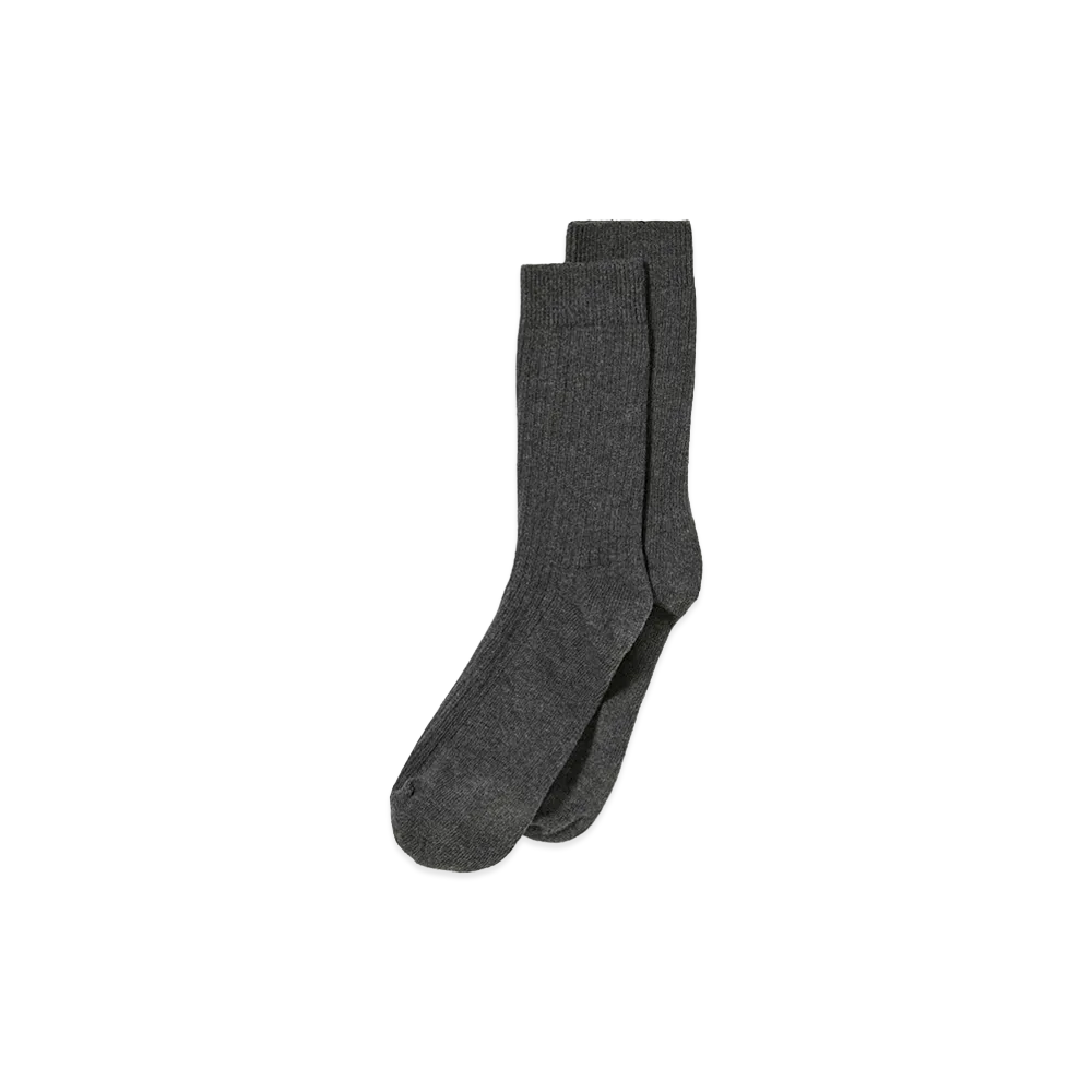 AURALEE x TEKLA Cotton Socks "Top Grey"