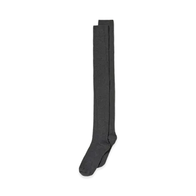 AURALEE x TEKLA Over The Knee Socks "Top Grey"