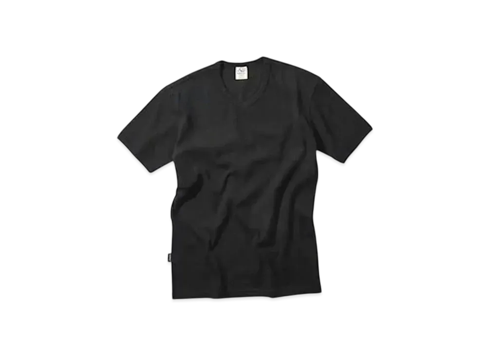 AVIREX Daily Wear Rib S/S T-Shirt "Black V"