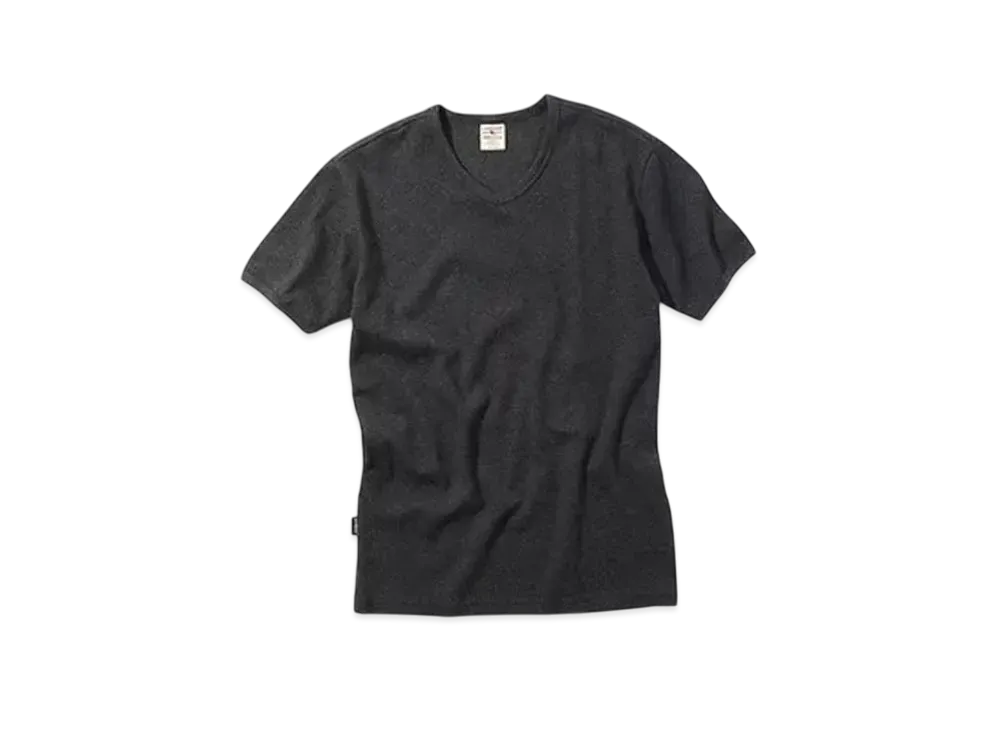 AVIREX Daily Wear Rib S/S T-Shirt "Charcoal V"
