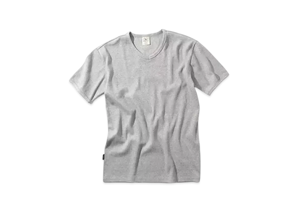 AVIREX Daily Wear Rib S/S T-Shirt "Grey V"