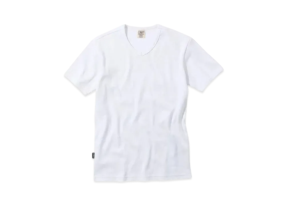 AVIREX Daily Wear Rib S/S T-Shirt "White V"