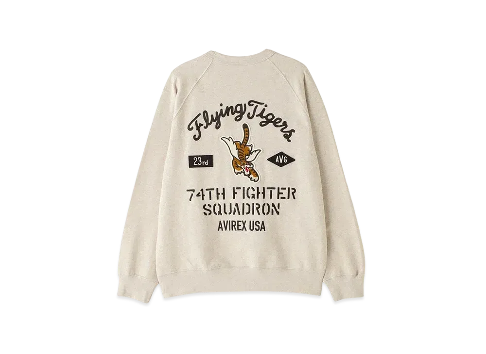 AVIREX Crewneck Sweat Frying Tigers "Oxford"
