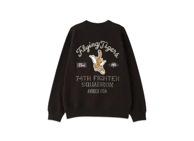 AVIREX Crewneck Sweat Frying Tigers "Black"