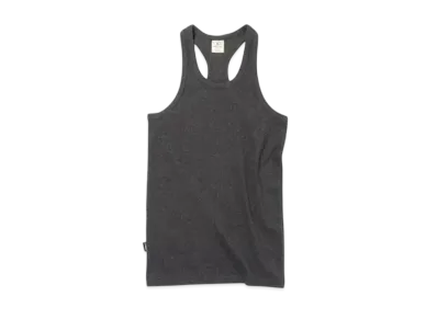 AVIREX Daily Wear Rib Tank Top Back Cross "Charcoal"