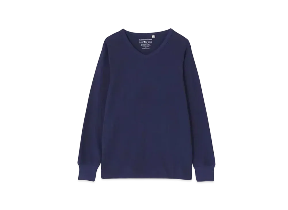 AVIREX Daily Wear Thermal L/S T-Shirt "Navy V"