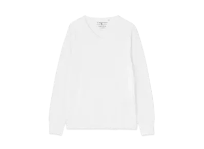 AVIREX Daily Wear Thermal L/S T-Shirt "White V"