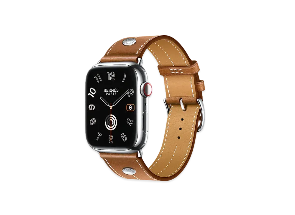 Apple Watch x Hermes Series 9 (GPS + Cellular Model) Stainless 45mm and Single Tour "Forve"