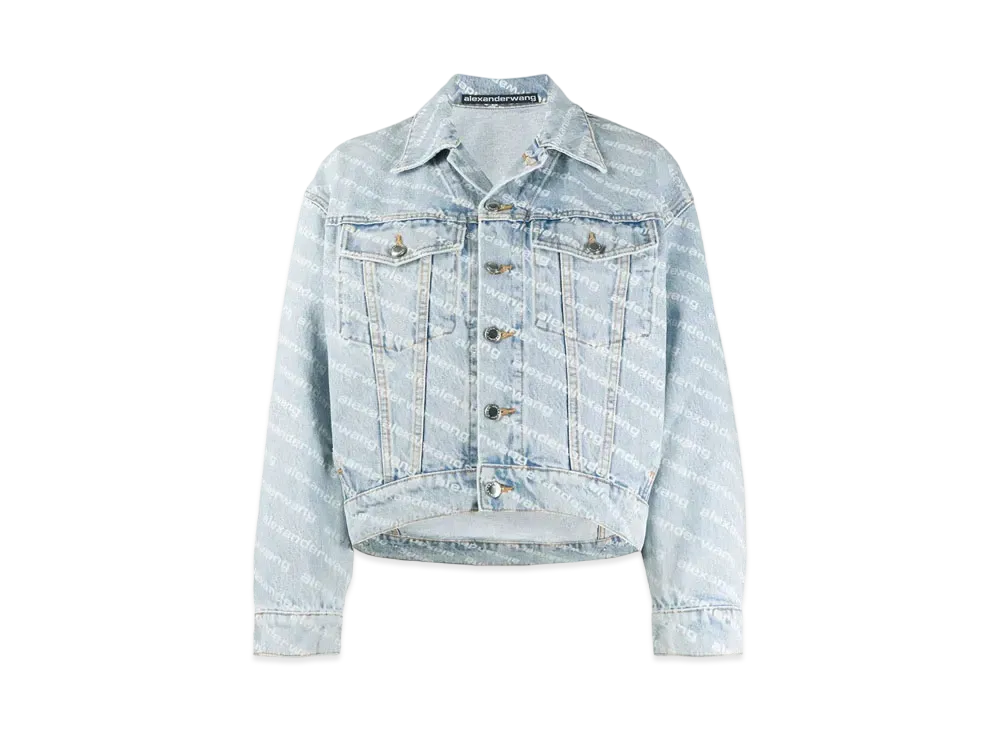 Alexander Wang Falling Back Denim Jacket "Blue"
