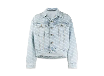 Alexander Wang Falling Back Denim Jacket "Blue"
