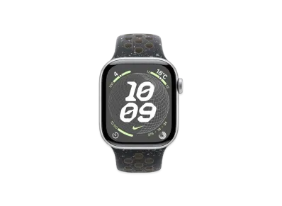 Apple Watch Series 10 GPS + Cellular Model Silver Aluminiumcase Rubber Nike Sportsband "Midnight Sky"