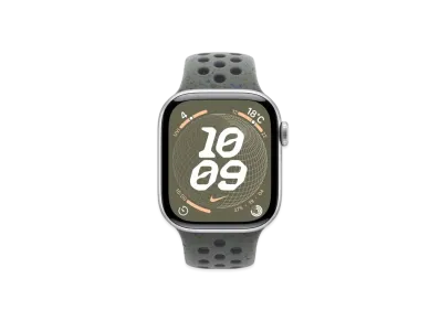 Apple Watch Series 10 GPS + Cellular Model Silver Aluminiumcase Rubber Nike Sportsband "Cargo Khaki"