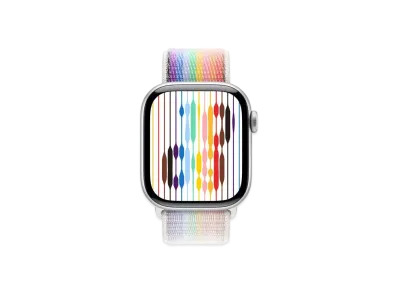 Apple Watch Series 10 GPS Model Silver Aluminiumcase Textile Sports Loop "Pride Edition"