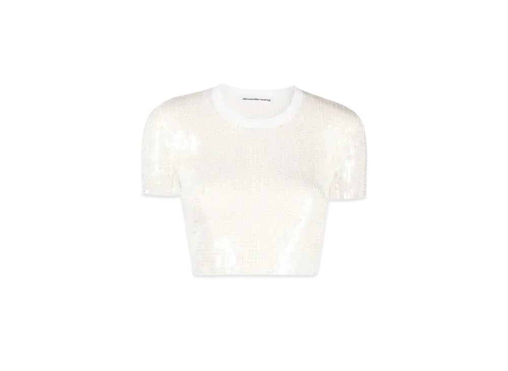 Alexander Wang Spangle Tee "White"