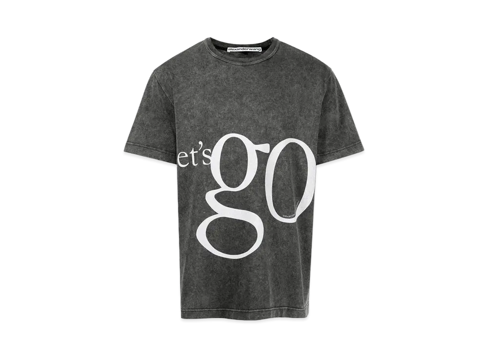 Alexander Wang Slogan Tee "Black"