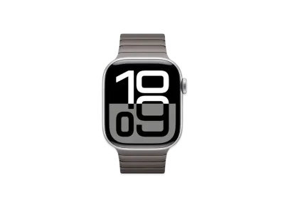 Apple Watch Series 10 GPS + Cellular Model Silver Aluminiumcase Stainless Steel Link Bracelet "Slate"