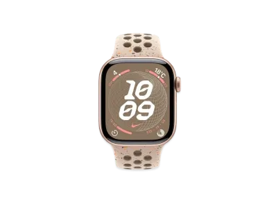 Apple Watch Series 10 GPS + Cellular Model Rose Gold Aluminiumcase Rubber Nike Sportsband "Desert Stone"
