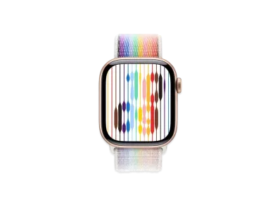 Apple Watch Series 10 GPS + Cellular Model Rose Gold Aluminiumcase Textile Sports Loop "Pride Edition"