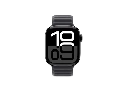 Apple Watch Series 10 GPS Model Jet Black Aluminiumcase Textile Magnetic Link "Black"