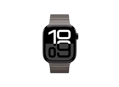 Apple Watch Series 10 GPS Model Jet Black Aluminiumcase Stainless Steel Link Bracelet "Slate"