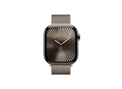 Apple Watch Series 10 GPS + Cellular Model Natural Titaniumcase Stainless Steel Milanese Loop "Natural"