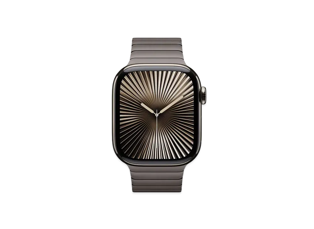 Apple Watch Series 10 GPS + Cellular Model Natural Titaniumcase Stainless Steel Link Bracelet "Slate"