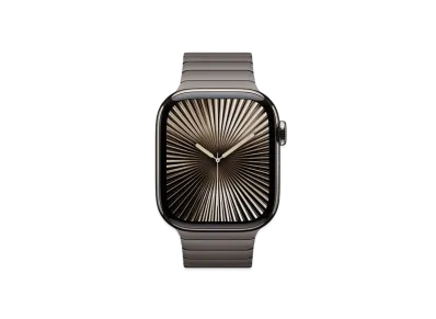 Apple Watch Series 10 GPS + Cellular Model Natural Titaniumcase Stainless Steel Link Bracelet "Slate"