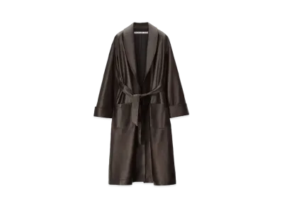 Alexander Wang Buttery Leather Bathrobe "Brown"