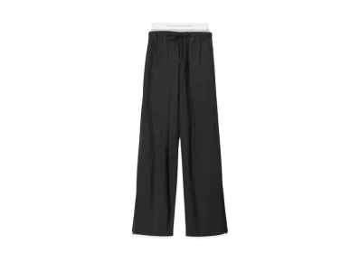 Alexander Wang Nylon Striped Track Pants "Black"