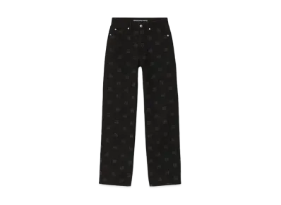 Alexander Wang Denim Ez Mid-Rise Straight Leg Jeans "Black"