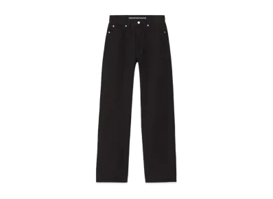 Alexander Wang Denim Ez Mid-Rise Straight Leg Jeans "Black"