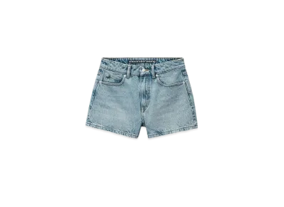 Alexander Wang Denim Shorty High Rise Shorts "Light Indigo"