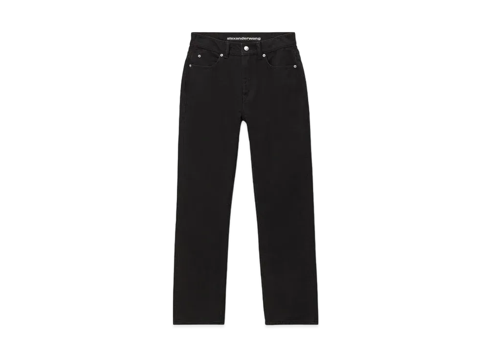 Alexander Wang Denim Og High Rise Stovepipe Jeans "Black"