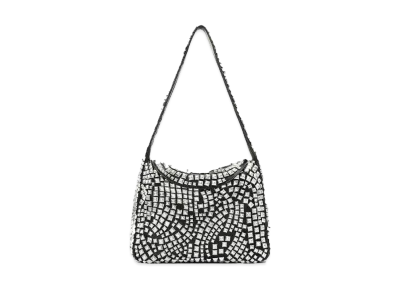 Alexander Wang Spike Stud Leather Medium Hobo Bag "Black"