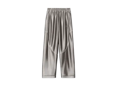 Alexander Wang Satin Faille Jersey Track Pants "Earl Gray"