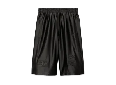 Alexander Wang Satin Faille Jersey Basketball Shorts "Black"