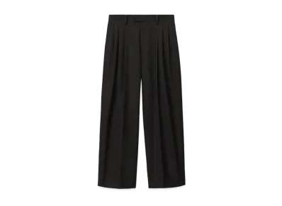 Alexander Wang Wool-Blend Three-Pleat Tailored Pants "Black"