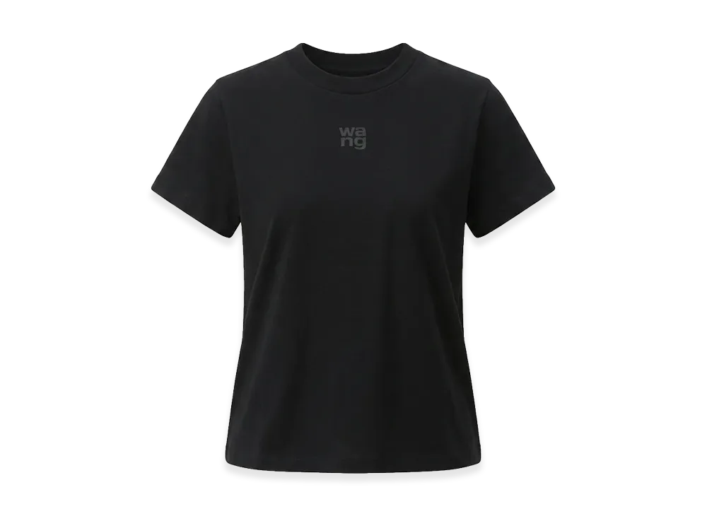Alexander Wang Women's Puff Logo T-Shirt "Black"