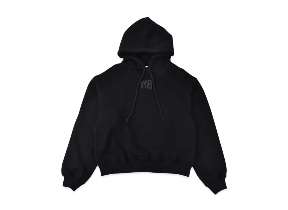 Alexander Wang Essential Terry Hoodie "Black"
