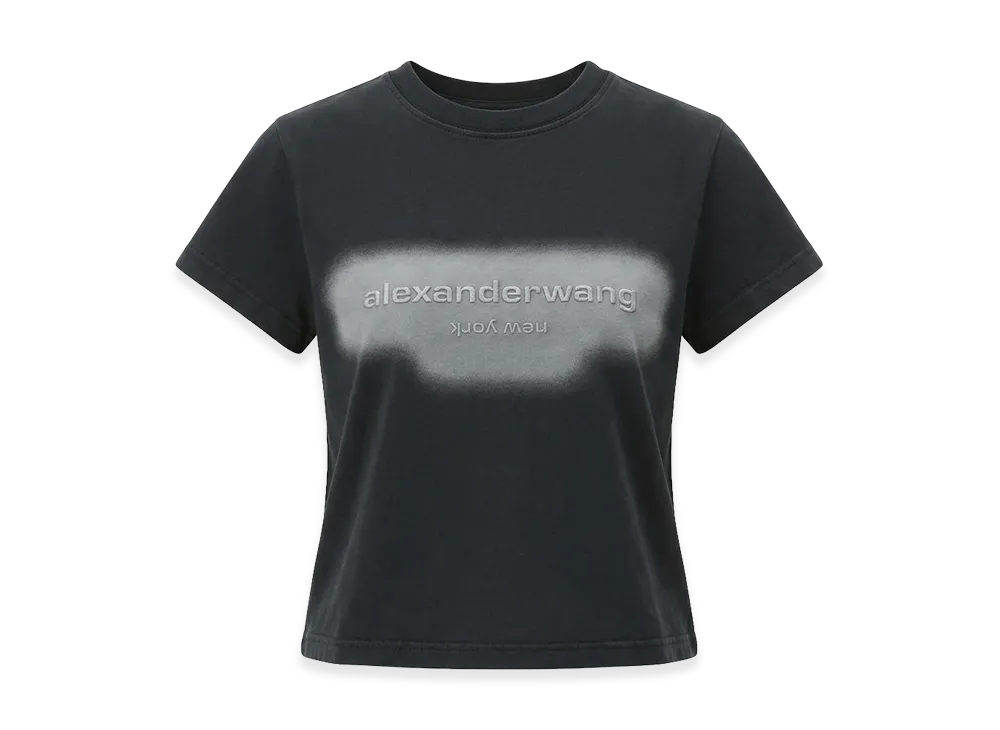 Alexander Wang Women's Halo Print T-Shirt "Washedblack"