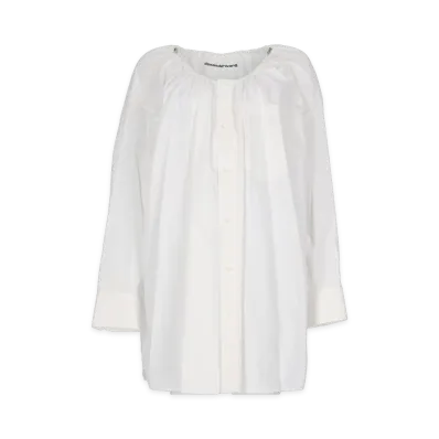 Alexander Wang Women's Organic Cotton Shirt Dress "White"